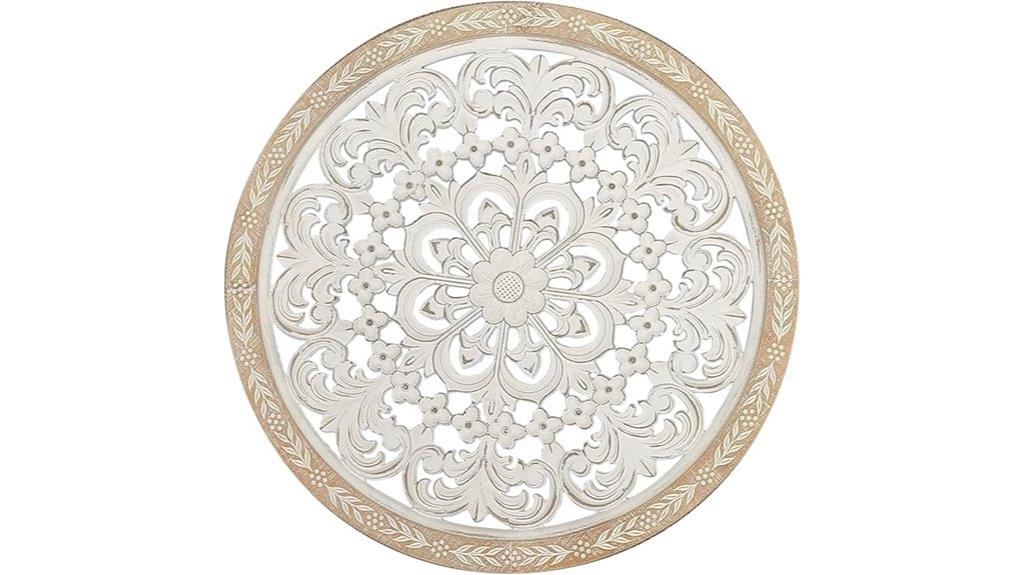 wooden floral wall decor
