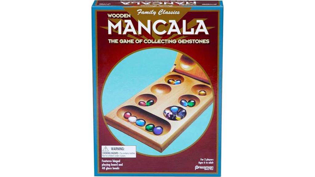 wooden folding mancala game