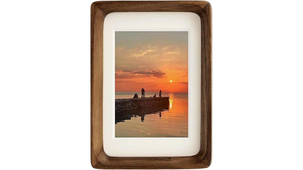 wooden frame with mat