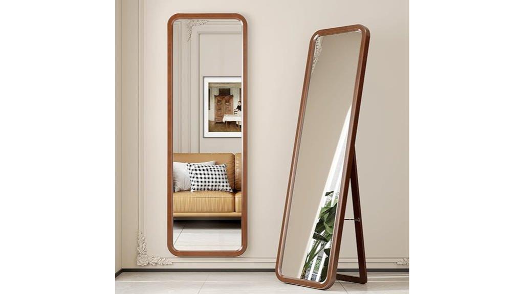 wooden full length mirror