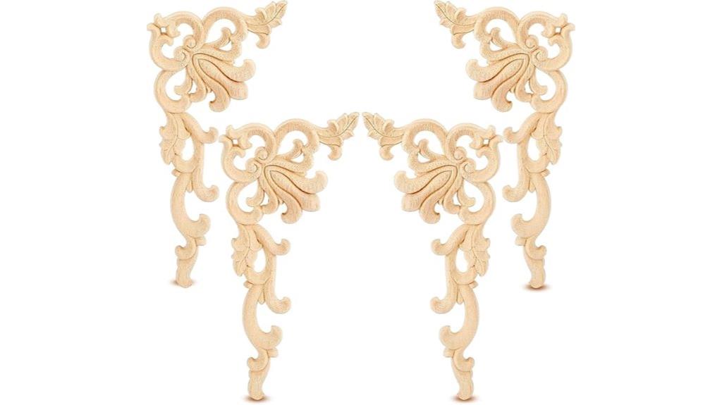 wooden furniture appliques set
