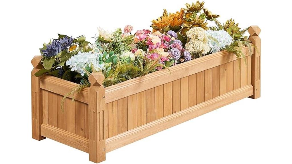 wooden garden bed dimensions