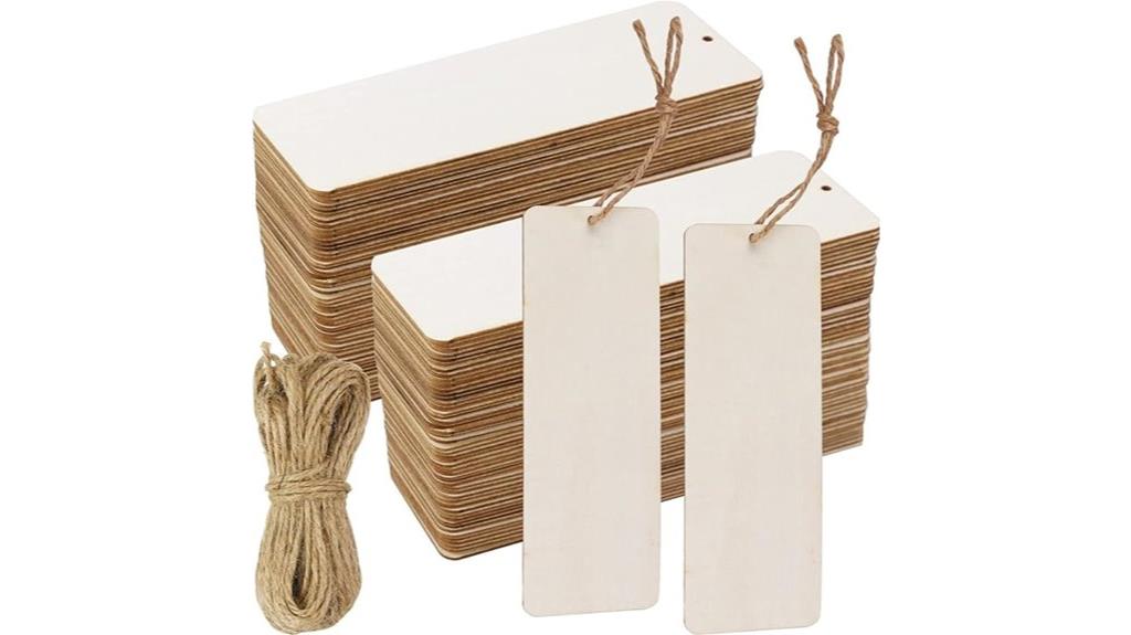 wooden gift tag set