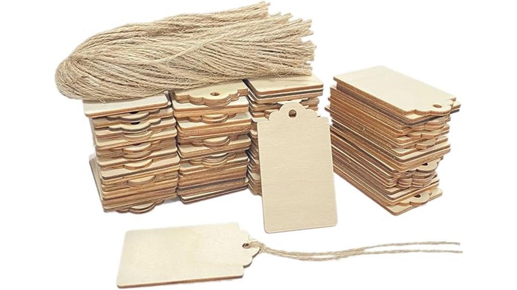 wooden gift tags pack