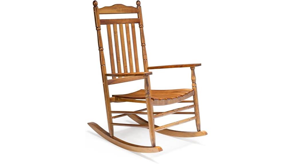 wooden indoor outdoor rocking chair