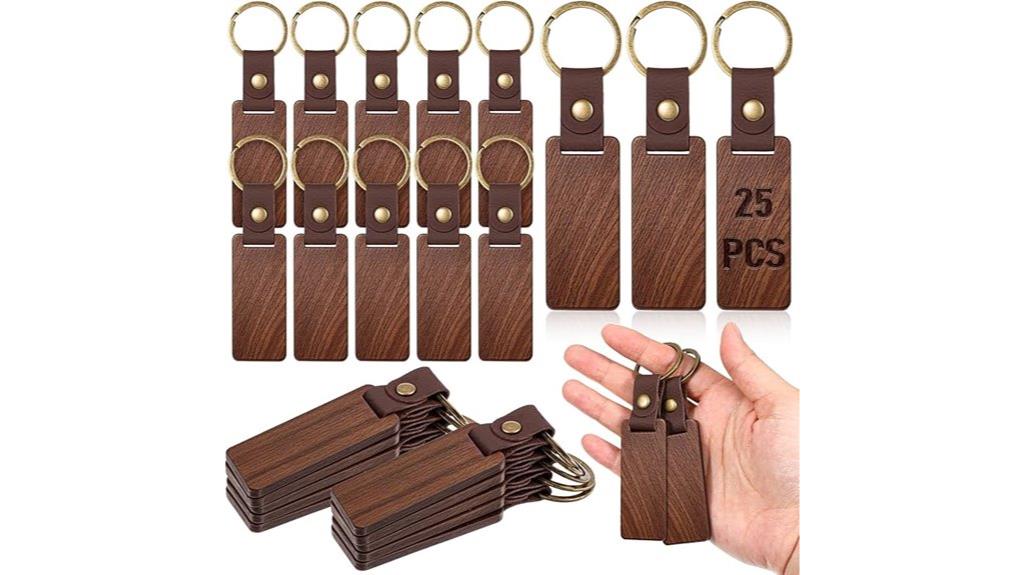 wooden keychain diy kit