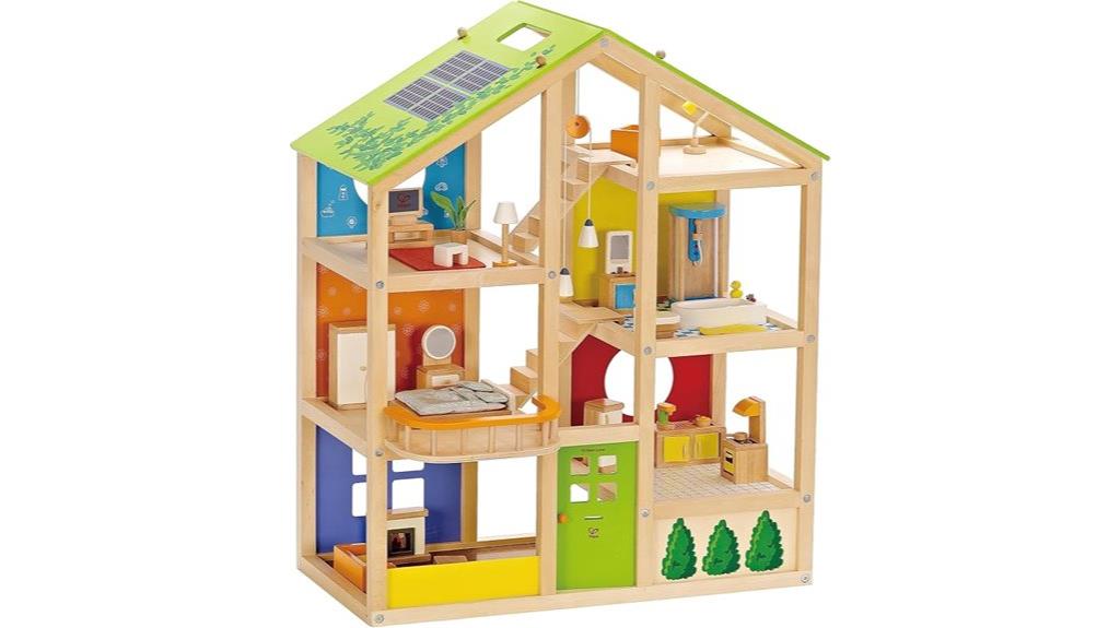 wooden kids dollhouse hape