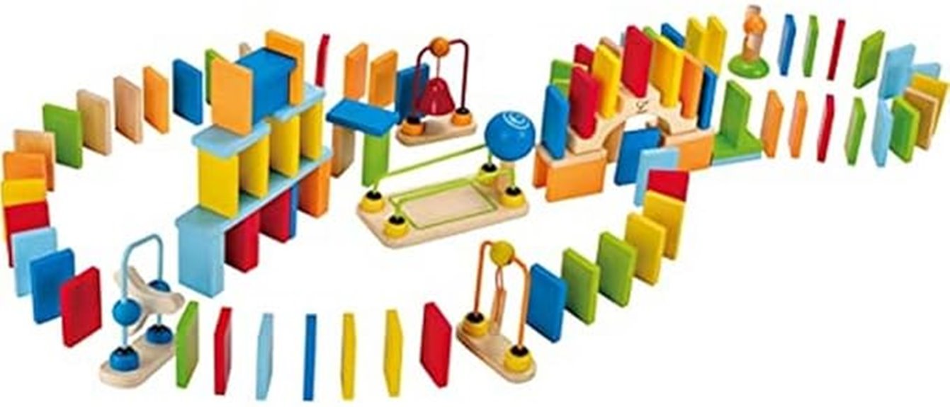 wooden kids domino set