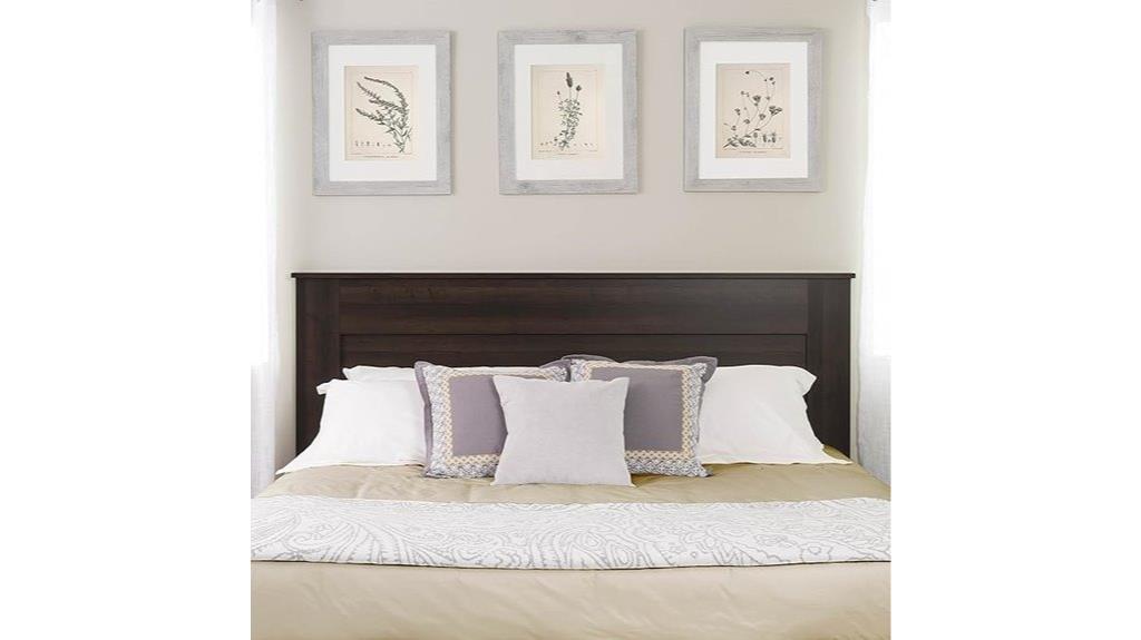 wooden king headboard
