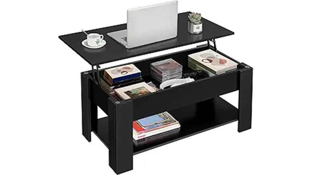 wooden lift top coffee table