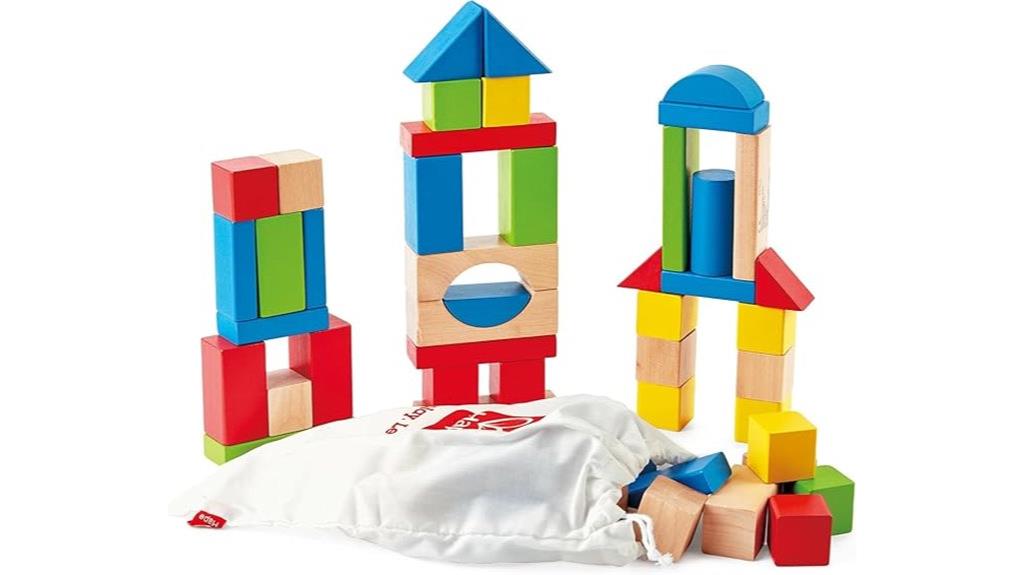 wooden maple kids blocks