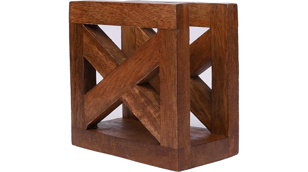 wooden napkin holder