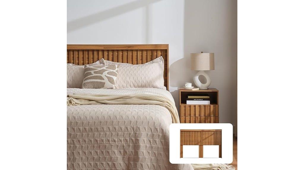 wooden queen wall headboard