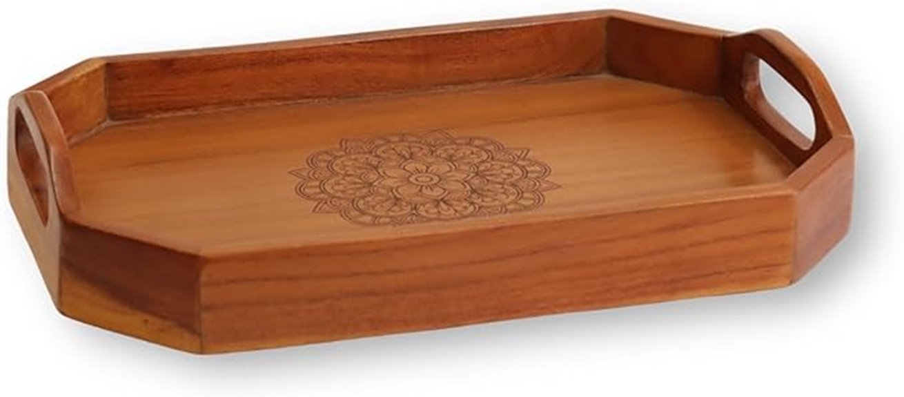 wooden serving tray