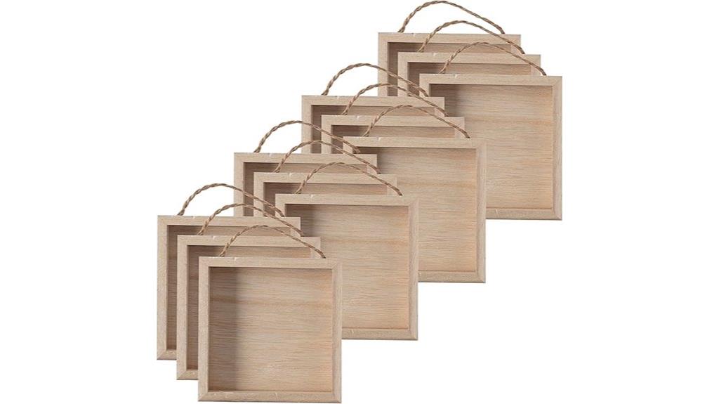wooden shadow box frames 24