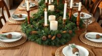 wooden thanksgiving table decor