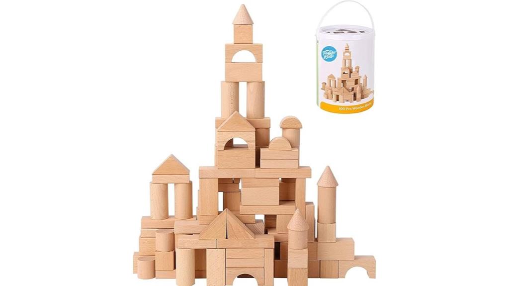 wooden toddler blocks set