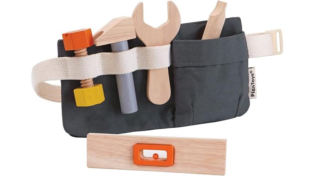wooden tool belt set