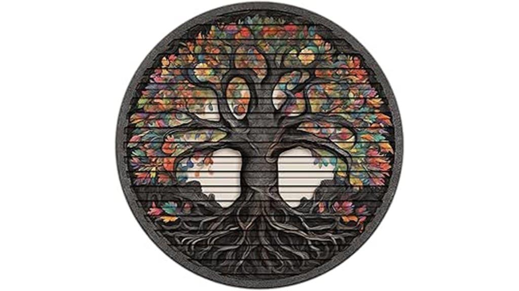 wooden tree wall art