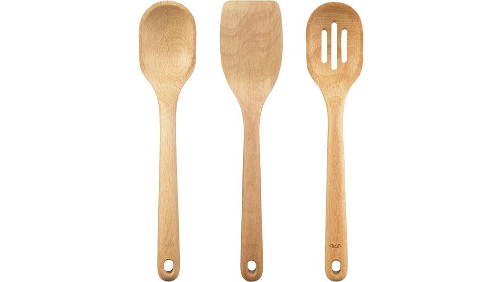 wooden utensil set