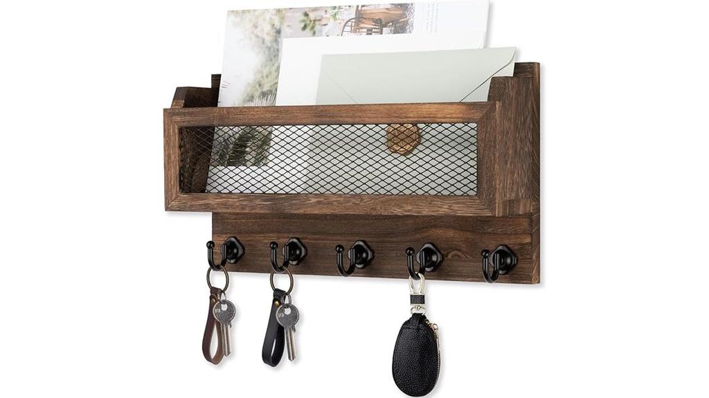 wooden wall organizer