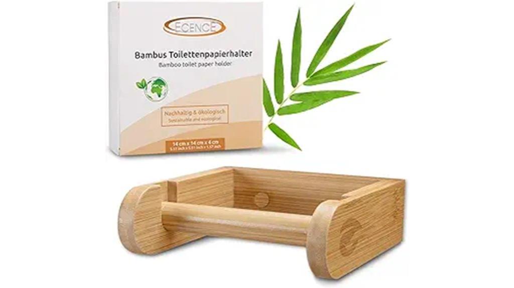 wooden wall toilet roll holder