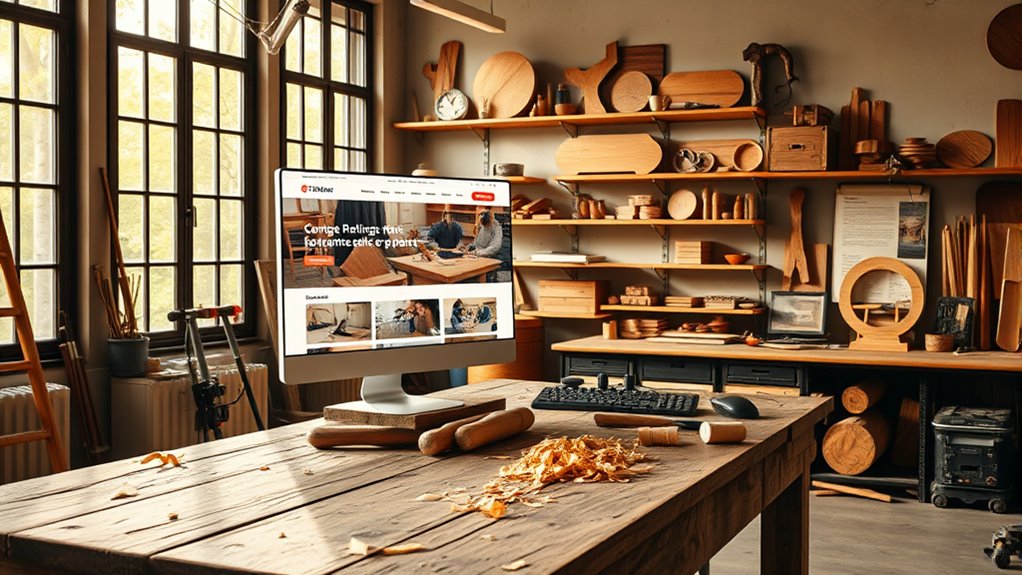 woodworking brand digital presence
