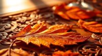 autumn leaf veneer placemats
