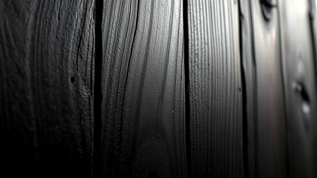 burnt wood finishing technique