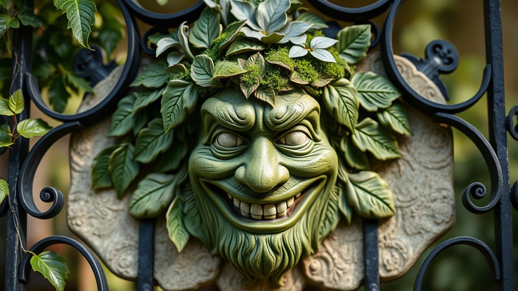 carved green man symbol