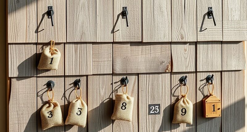 cedar shingle advent calendar