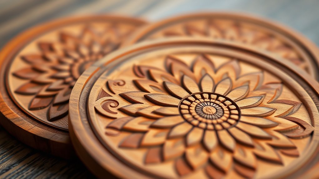 create symmetrical layered mandalas