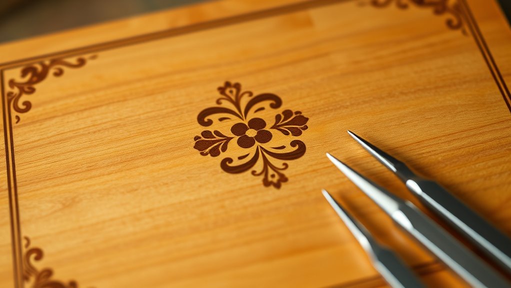 decorate box with marquetry