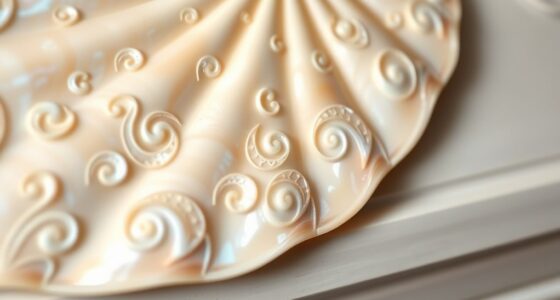 decorative fan shell carving