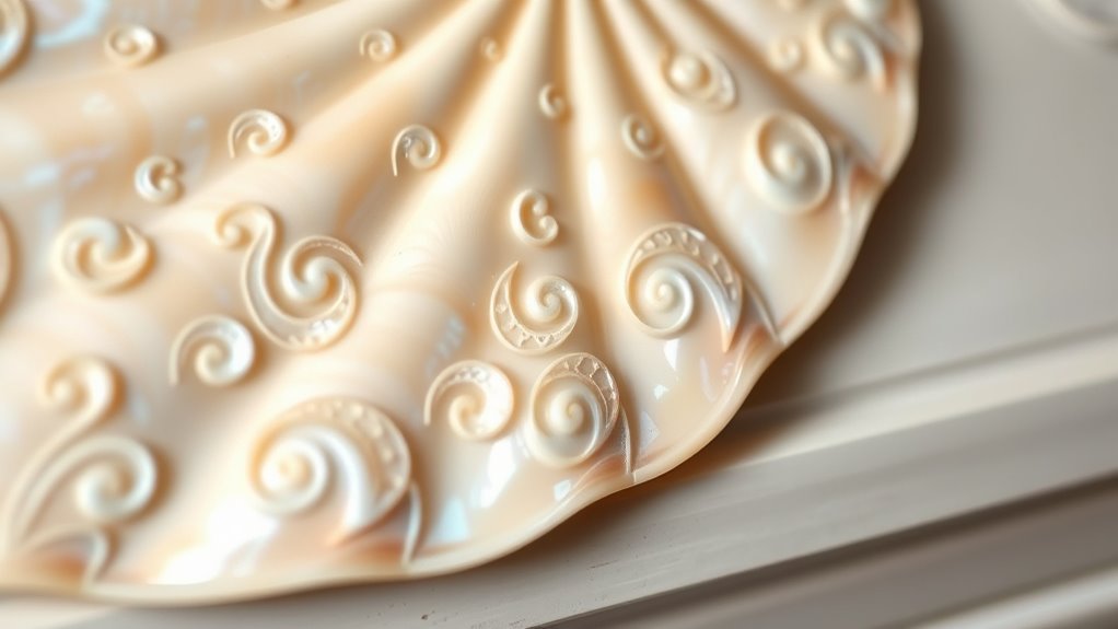 decorative fan shell carving