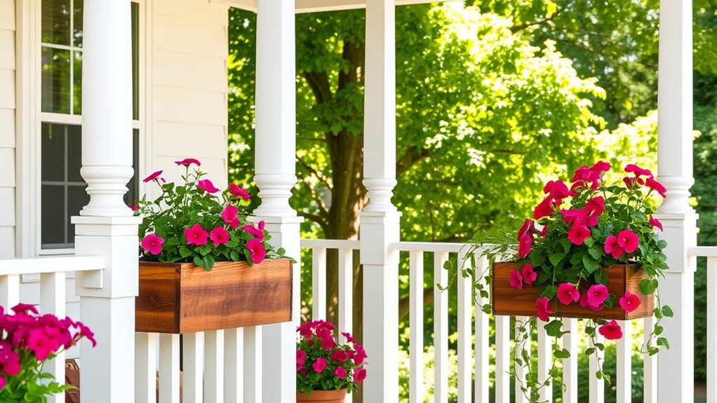 diy cedar porch planters