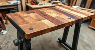 diy offcut standing desk