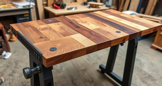 diy offcut standing desk