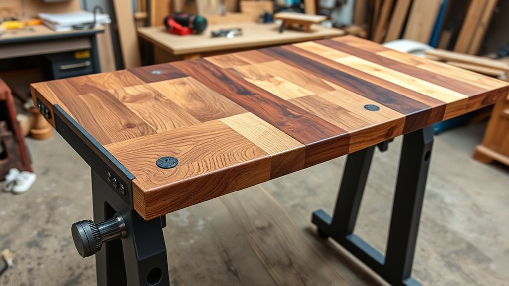 diy offcut standing desk