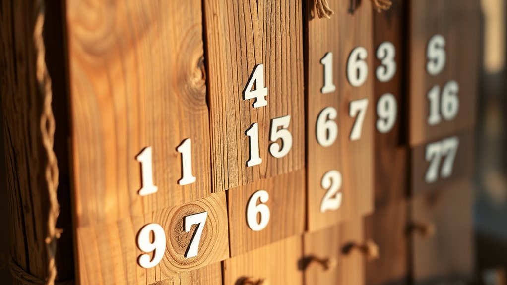 diy rustic cedar calendar
