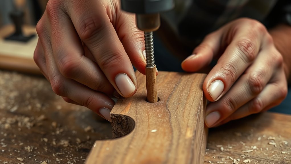 dowel repair for broken tenon