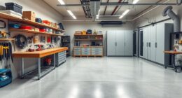 dust free garage workshop setup