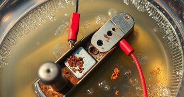 electrolysis rust removal method