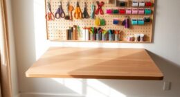 fold out craft table design
