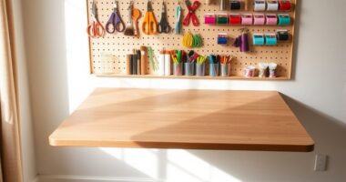 fold out craft table design