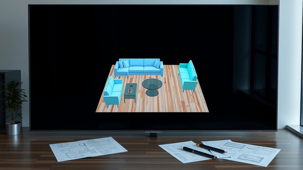 furniture visualization through 3d layouts