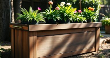 garden storage bench plan