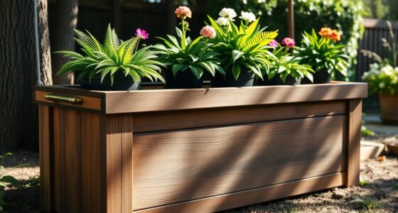 garden storage bench plan