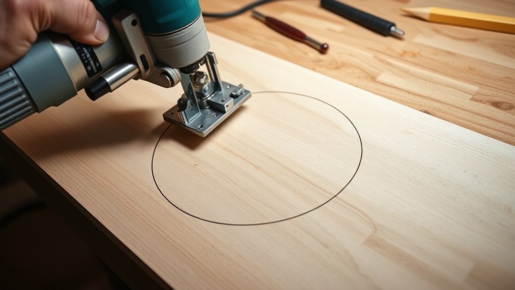 guide for perfect circular cuts
