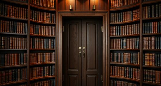 hidden bookshelf with pivots